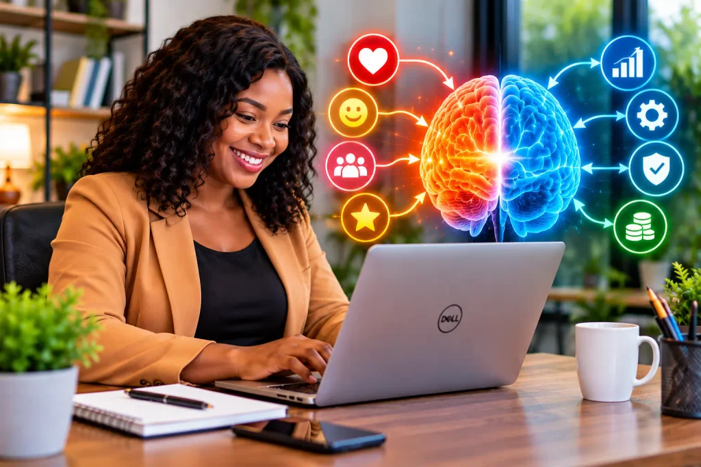 A clear illustration explaining how psychological triggers in marketing influence buyer decisions.