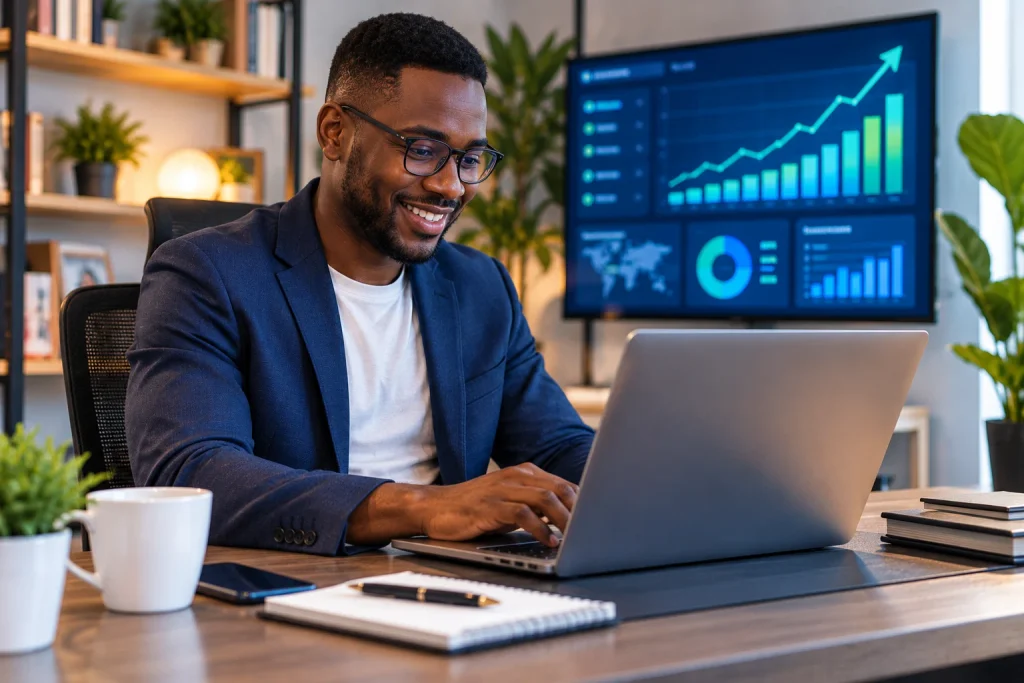 A startup founder learning how to write copy that converts to increase website sales.