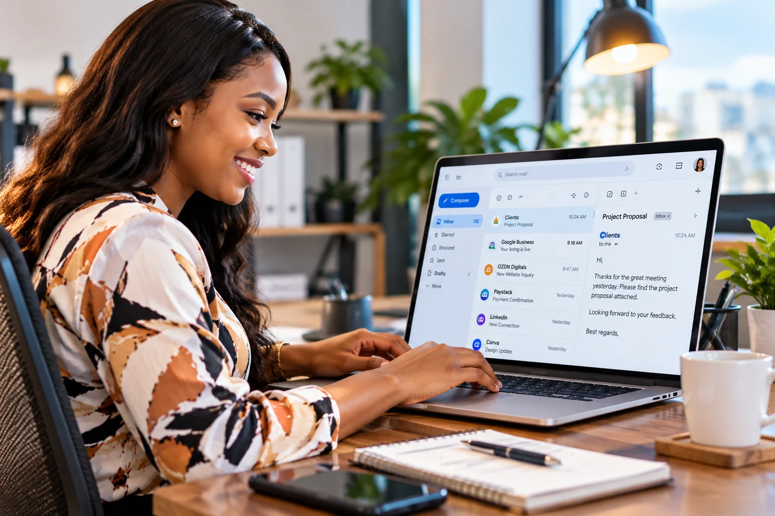 A startup founder learning how to write sales emails to increase B2B software sales.