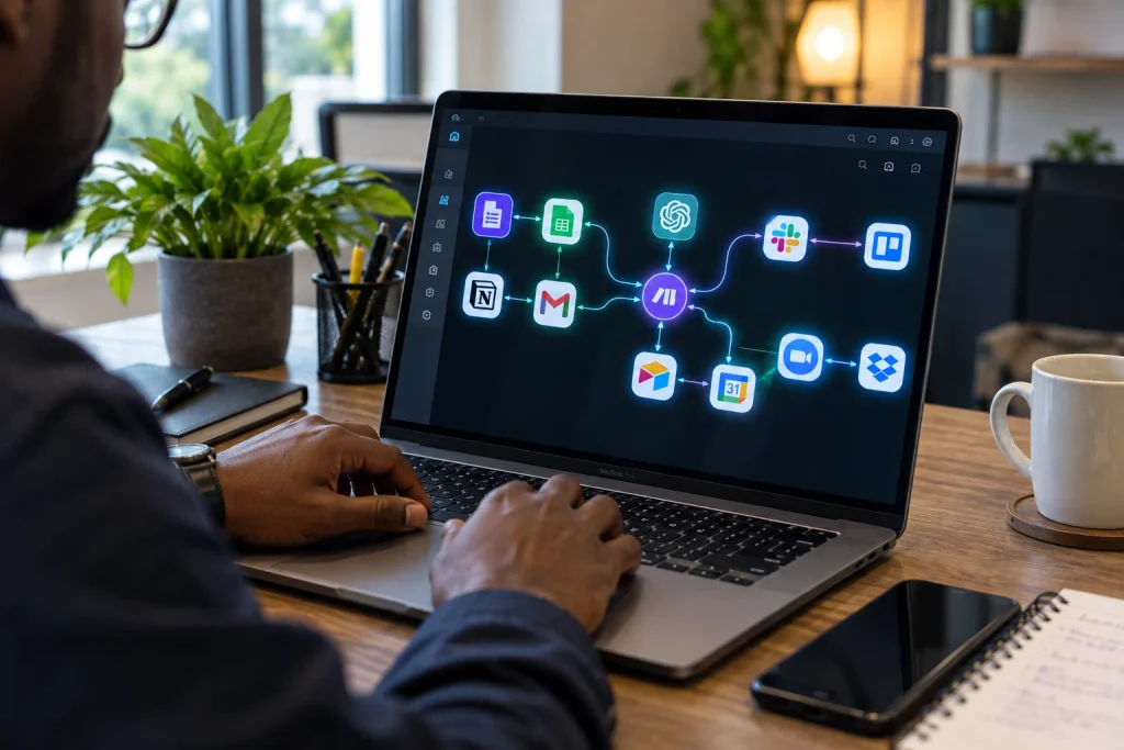 Connecting different software platforms to master AI automation tools for small business efficiency.