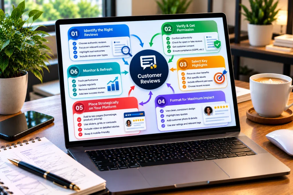 An infographic breaking down testimonial copywriting frameworks for tech founders. Testimonial Copywriting